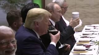 Путин пришел со своим термостаканом на ужин лидеров G20