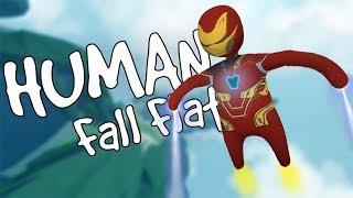 IRON MAN in SKY Map Human Fall Flat