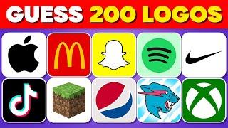 Can You Guess the 200 Logos? Guess The Logo in 3 Seconds  200 Famous Logos  Logo Quiz 2024
