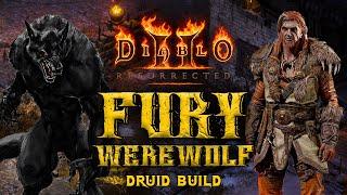 Diablo 2 Resurrected - Fury Werewolf Druid build - Chaos Run