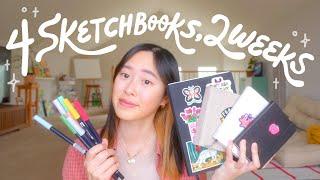 I Finished 4 Sketchbooks in 2 Weeks ️ & Art Q&A