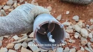Core Bit For Hammer Drill In Action