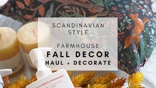 Fall Decor Haul and Decorate with Me  SCANDINAVIAN STYLE