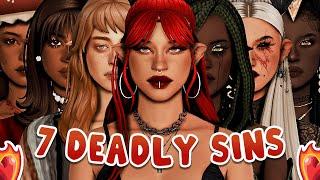 7 Deadly Sins as Sims  + CC List  Sims 4 Create a Sim Challenge