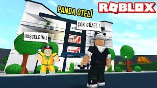 Pandanın Yeni Oteline Gittim - Panda ile Roblox Bloxburg