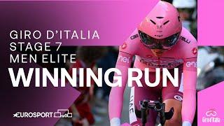 THRILLING TIME TRIAL ‍  Giro DItalia Stage 7 Race Finish  Eurosport Cycling