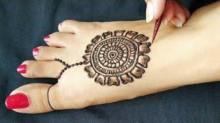 Most Beautiful Feet Mehndi Design 2020  Simple Foot Mehndi Design  Easy Leg Mehndi Design