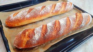 Just mix water with flour and you have a French baguette at home. baking bread