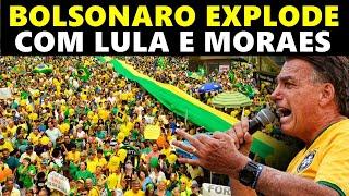 BOLSONARO DETONOU LULA E MANDOU RECADO PRA MINISTRO DO STF NA MANIFESTAÇÃO COPACABANA RIO DE JANEIRO