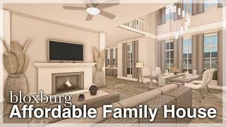 Bloxburg - Affordable Family House Speedbuild interior + full tour