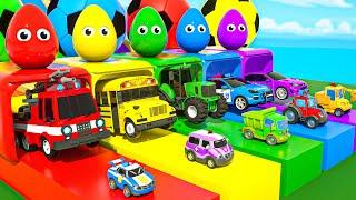 Color Balls & Sing a Song  Wheels On the Bus Ten in the Bed  Baby Nursery Rhymes & Kids Songs