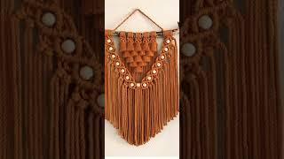 makrome duvar süsü modelleri. tutorial macrame wall hanging exclusive #shorts #shortvideo