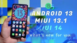 Official Android 13 MIUI 13.1  MIUI 14 Hands ON  Android 13 Advanced Features on MIUI  First Look