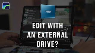 HOW TO use an EXTERNAL drive with LUMAFUSION for video editing NEW