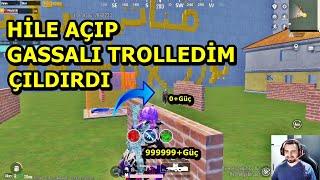 HİLE AÇIP GASSALI TROLLEDİM D ÇILDIRDIII BATUR GAME PUBG MOBİLE