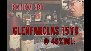 ralfy review 981 - Glenfarclas 15yo @46%vol 2023