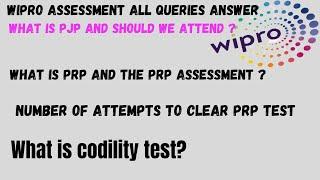 What is prp assessment  what is pjp  codility test . #wipro #fresherjob #prp_assesment #pjp