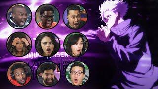 Youtubers React to Gojos Domain ExpansionHollow Purple Jujutsu Kaisen Season 1 Episodes 7 & 20