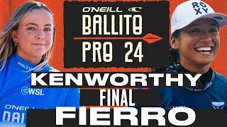 Bella Kenworthy vs Vahine Fierro  Ballito Pro Presented By ONeill 2024 - Final