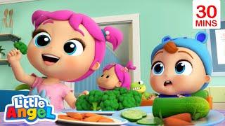 Eat Your Vegetables + More Flavor Songs Little Angel Kids Songs & Nursery Rhymes