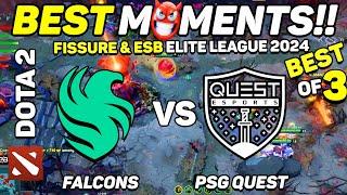 Falcons vs PSG.Quest - HIGHLIGHTS - FISSURE & ESB Elite League 2024  Dota 2