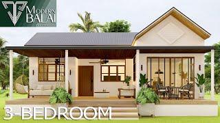 Simple House Design 3-Bedroom  121 sqm.