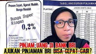 CARA PINJAM UANG DI BRI  CARA MENGAJUKAN PINJAMAN UANG DI BANK BRI TERBARU  SYARAT PINJAM UANG BRI