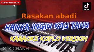 HANYA INGIN KAU TAHU RASAKAN ABADI KARAOKE DANGDUT KOPLO STK CHANEL