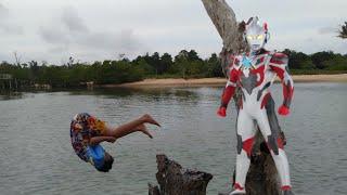 ULTRAMAN X SALTO DI PANTAI Liburan Tahun Baru 2020  RAYHAN RIZKY 05