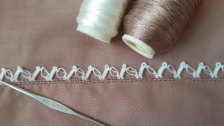 306- Sıralı Tığ Oyası  Kolay Ve Şık Çeyizlik Model #tığoyası #handmade