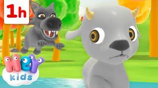 La chèvre et le loup   Chansons avec des animaux pour Enfants  HeyKids en Français