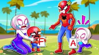 Oh No Why is Spider Man Baby Get Bad Points - Marvels Spidey and his Amazing Friends Animation