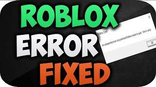 How to fix Roblox crash 2021