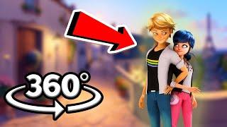Lost in Paris Can You Find Marinette and Adrien?  A 360 Degree Video VR Challenge