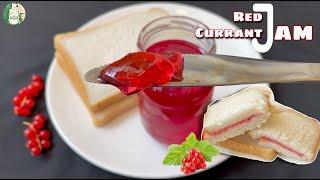 Red Currant Jam recipe No gelatine No Agar Agar Just add 3 ingredients to make perfect Homemade Jam