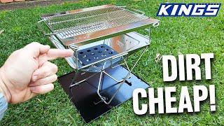 You wont believe this price ADVENTURE KINGS Premium Folding Firepit & Grill