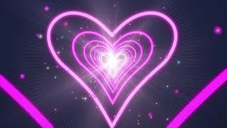 heart vj loop neon motion background Free stock video