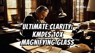 Magnify Your World KMDES 10x Magnifying Glass with Light & Clamp Base