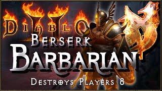 Berserker Barbarian DESTROYS PLAYERS 8 - Diablo 2 Resurrected