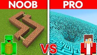 MIKEY vs JJ NOOB vs PRO BIGGEST MAZE HOUSE Build Challenge in Minecraft Maizen