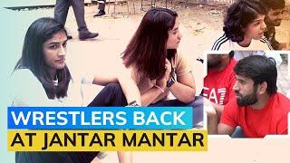 Wrestlers Back To Protest At Jantar Mantar Demand Brij Bhushan Sharan Singhs Arrest