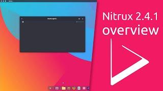 Nitrux 2.4.1 overview  Powered by Debian KDE Plasma and Frameworks and AppImages.