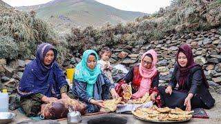 Exploring Afghanistans nomadic Lifestyle  Making Butter and Cooking Village Style Food in  Tandoor