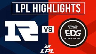 RNG vs EDG Highlights ALL GAMES  LPL 2024 Summer  Royal Never Give Up vs Edward Gaming