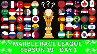 Marble Race League Season 19 DAY 1 Marble Race in Algodoo