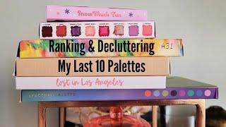 Use & Lose Rating & Decluttering My Last 10 Used Eyeshadow Palettes #1