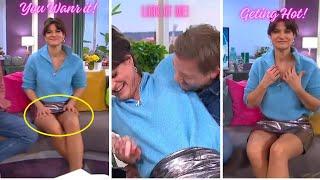 Marlene Lufen Shortest Mini-Skirt on German live TV Upskirt mini-skirt Just watch it