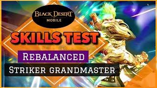 BDM New Striker Skills Test  Striker Rework Rebalanced Grandmaster Black Desert Mobile