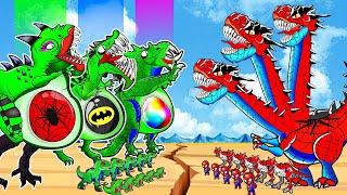 DINOSAUR Tyranno saurus+ CRETACEOUS King Death? Cartoon Animation SPINOSAURUS SCORPIOS & JW Alive