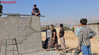 The adventure of building a house roof solidarity cooperation and peace